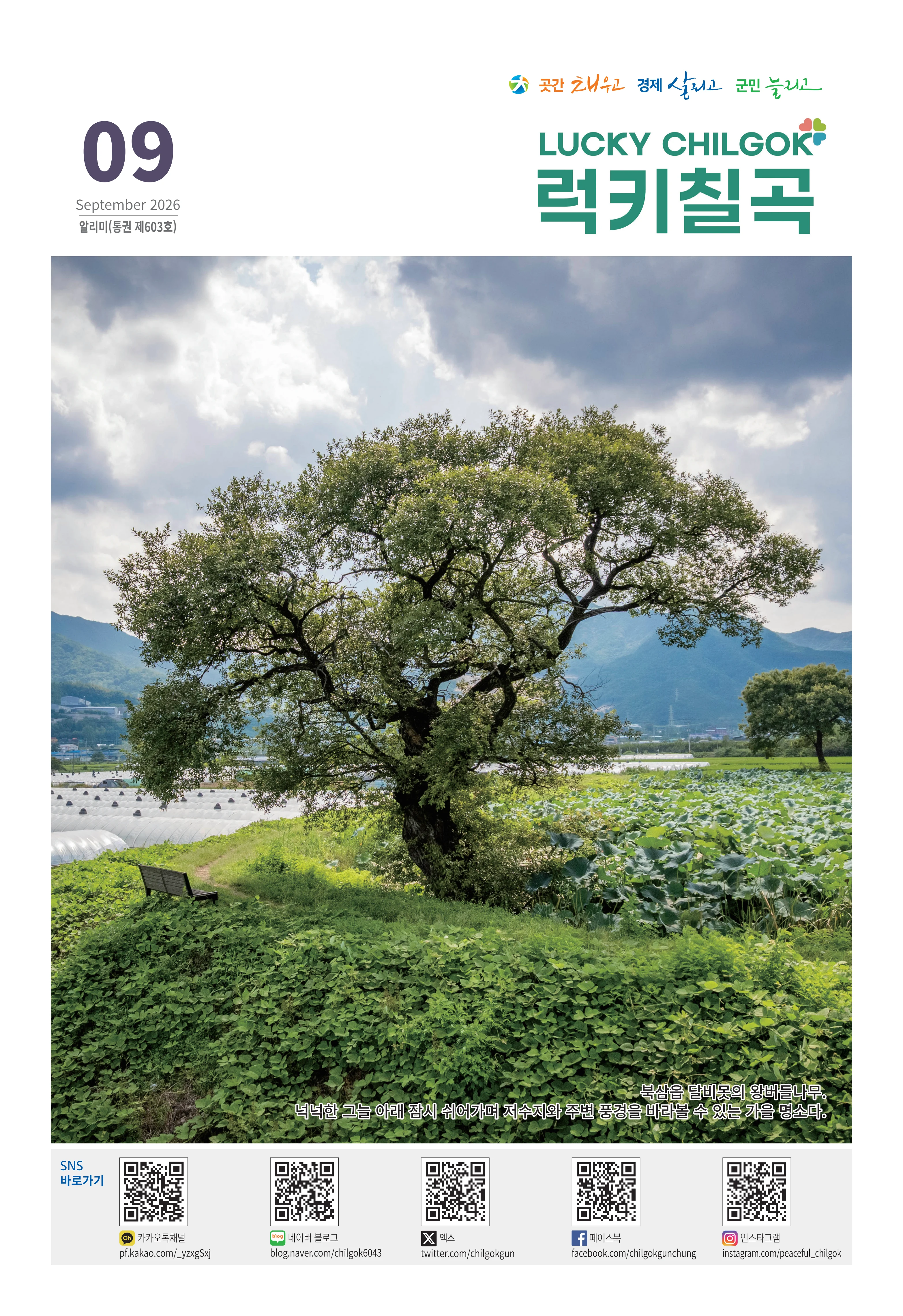 [럭키칠곡] 2026년 9월호 알리미 1페이지