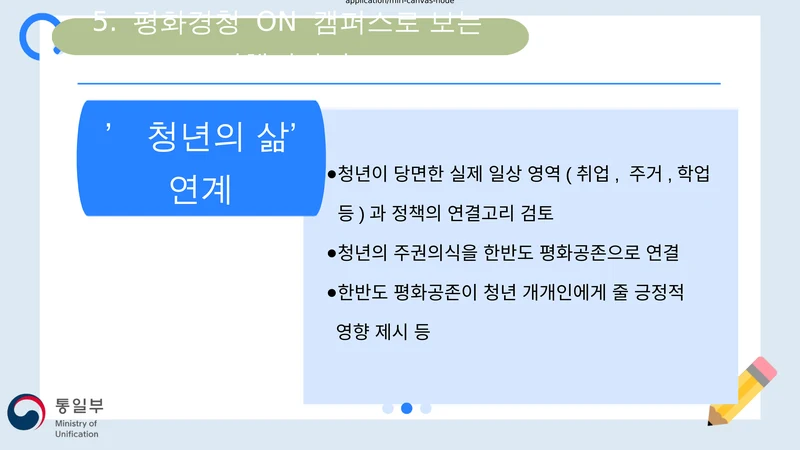 한반도평화공존 청년공론장 마련과 정책과제 10페이지