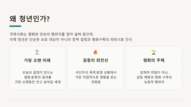 평화·통일 의제의 청년 참여 제도화 방안 — UNSCR 2250 국내 제도화 (윤세라) 4페이지