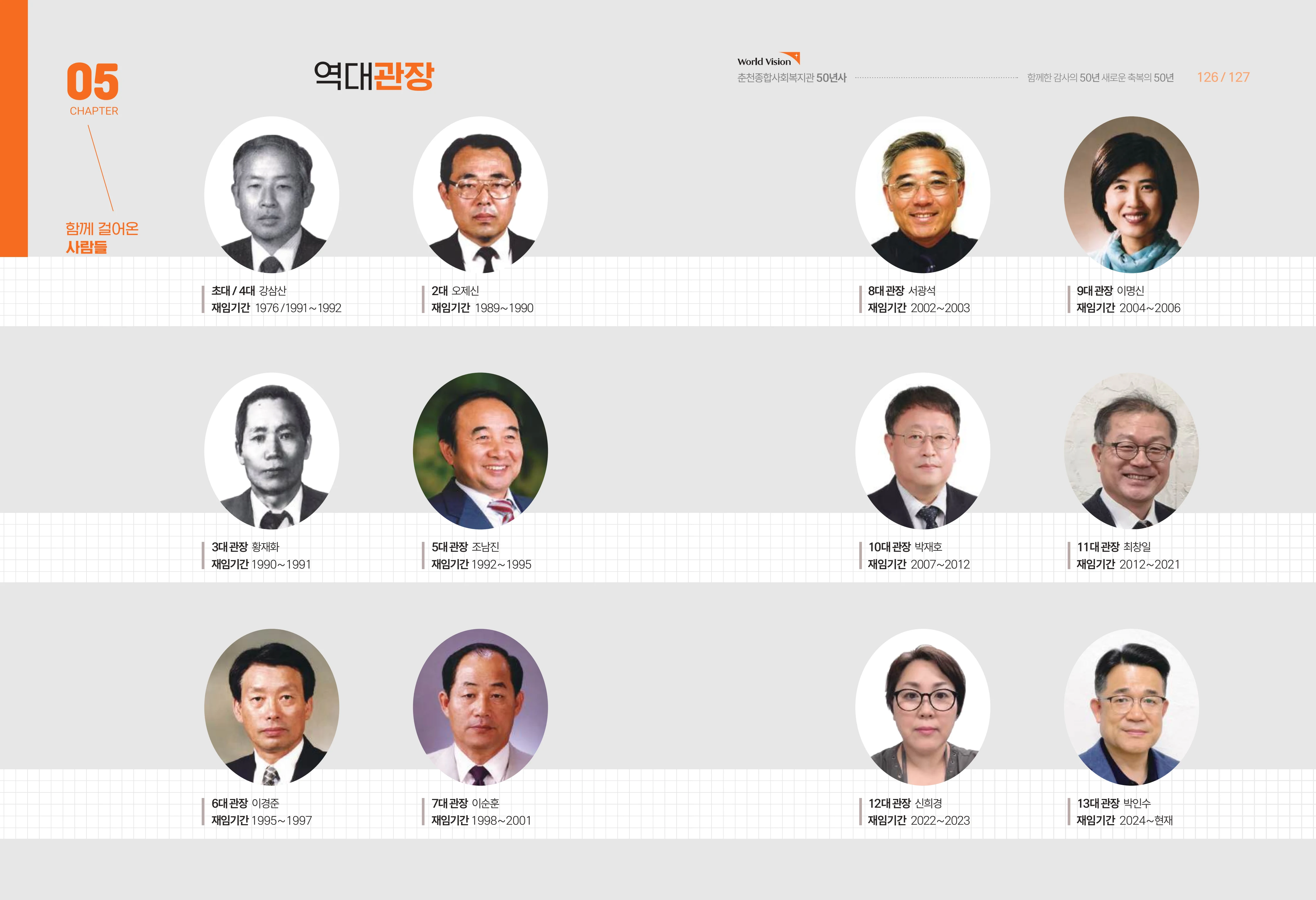 월드비전 춘천종합사회복지관 50주년 기념 책자 65페이지