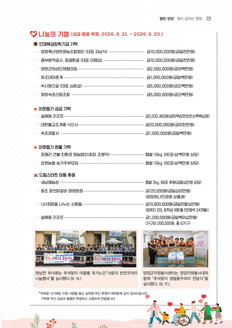 「양양소식」 2026년 10월호 25페이지