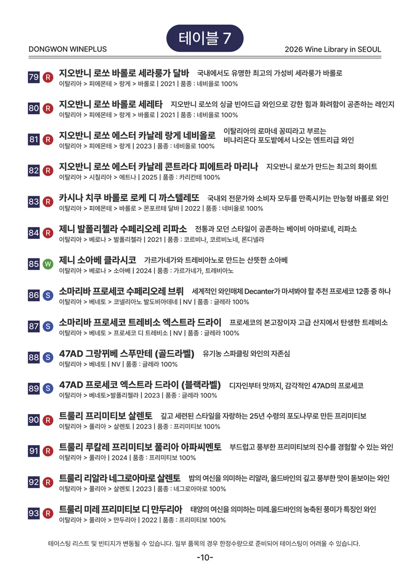 2026 Wine Library - 그랜드 테이스팅 in SEOUL 10페이지