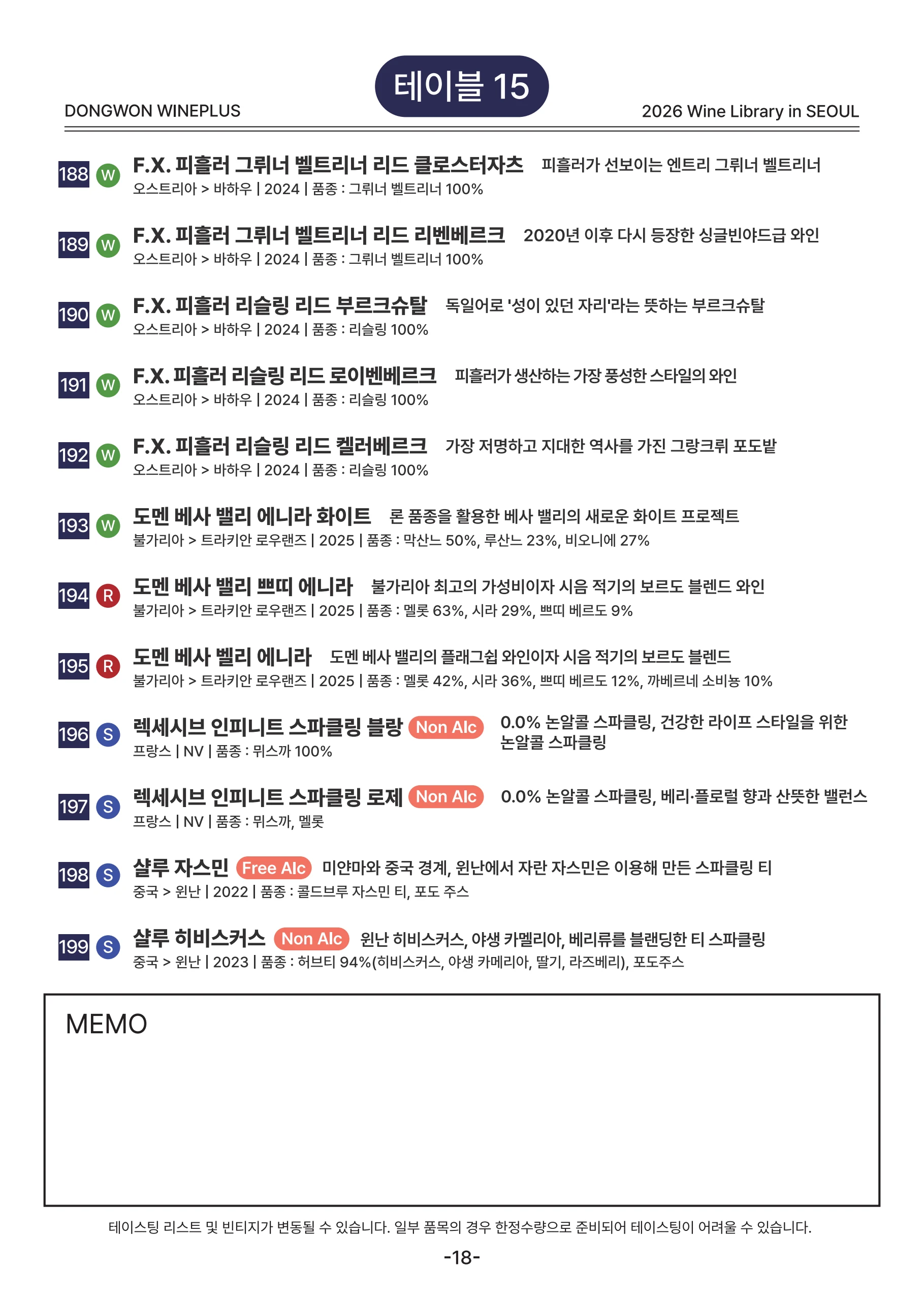 2026 Wine Library - 그랜드 테이스팅 in SEOUL 18페이지