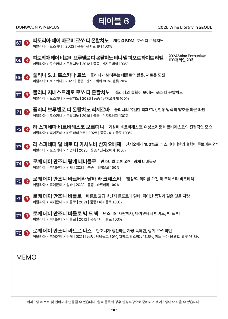 2026 Wine Library - 그랜드 테이스팅 in SEOUL 9페이지